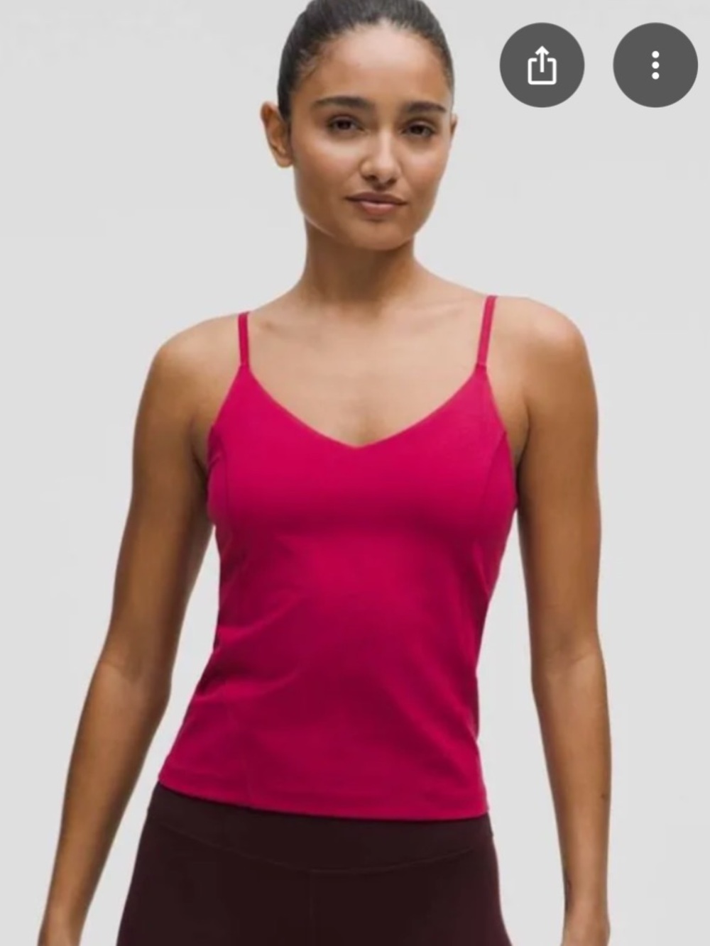 lululemon Align Waist-Length Cami Tank Top, C/D Cups - Magenta Smoke (size 6)